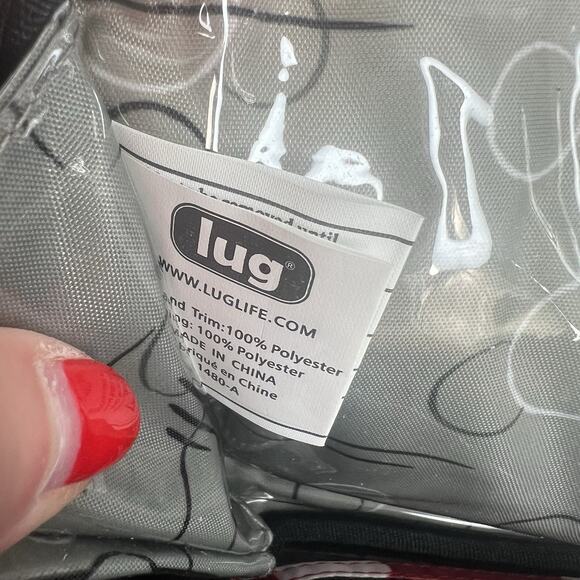 Lug Coupe XL Convertible Crossbody Fanny Pack Belt Hip Bag Minnie Red White Dot - Picture 13 of 16